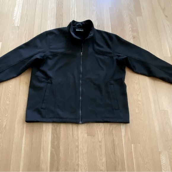 REI Mens Charcoal Gray Wool Blend Full Zip Jacket/Pockets /Adjustable Hem/ XXL - Picture 2 of 15